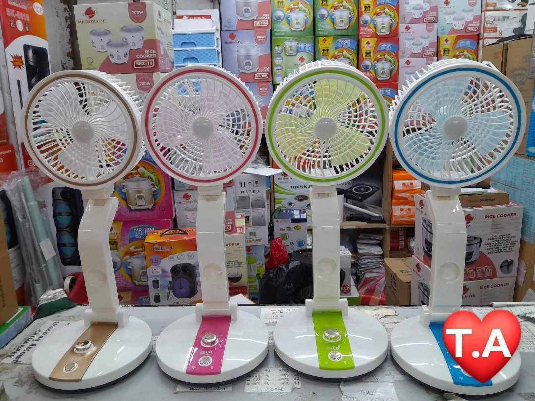 LR- 2018 New USB Rechargeable Fan With LED Light