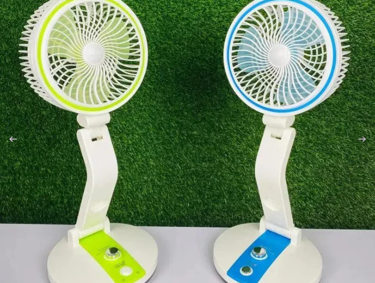 Rechargeable Multifunction Folding Fan with LED Light