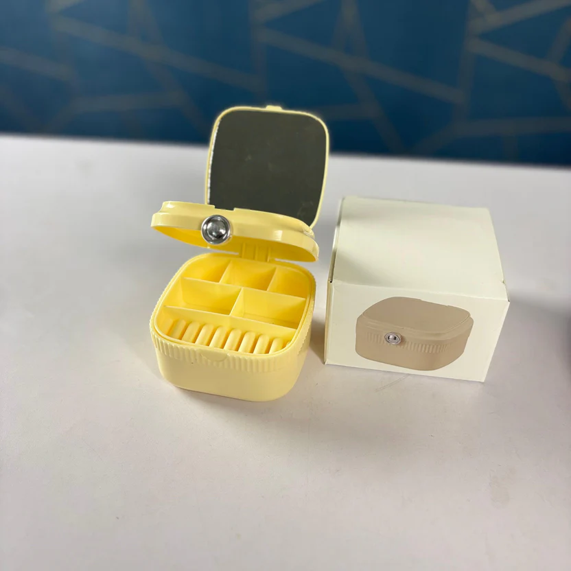 Travel Jewelry Box With Mirror