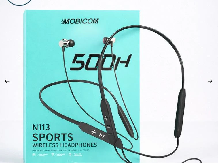 MOBICOM N113 Sports Wireless Headphones – 500H